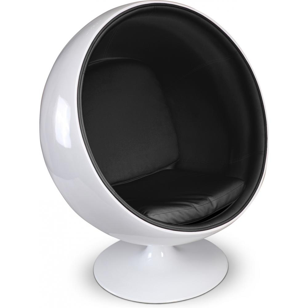  Buy Ballon Chair  - Faux Leather Black 16499 - in the EU