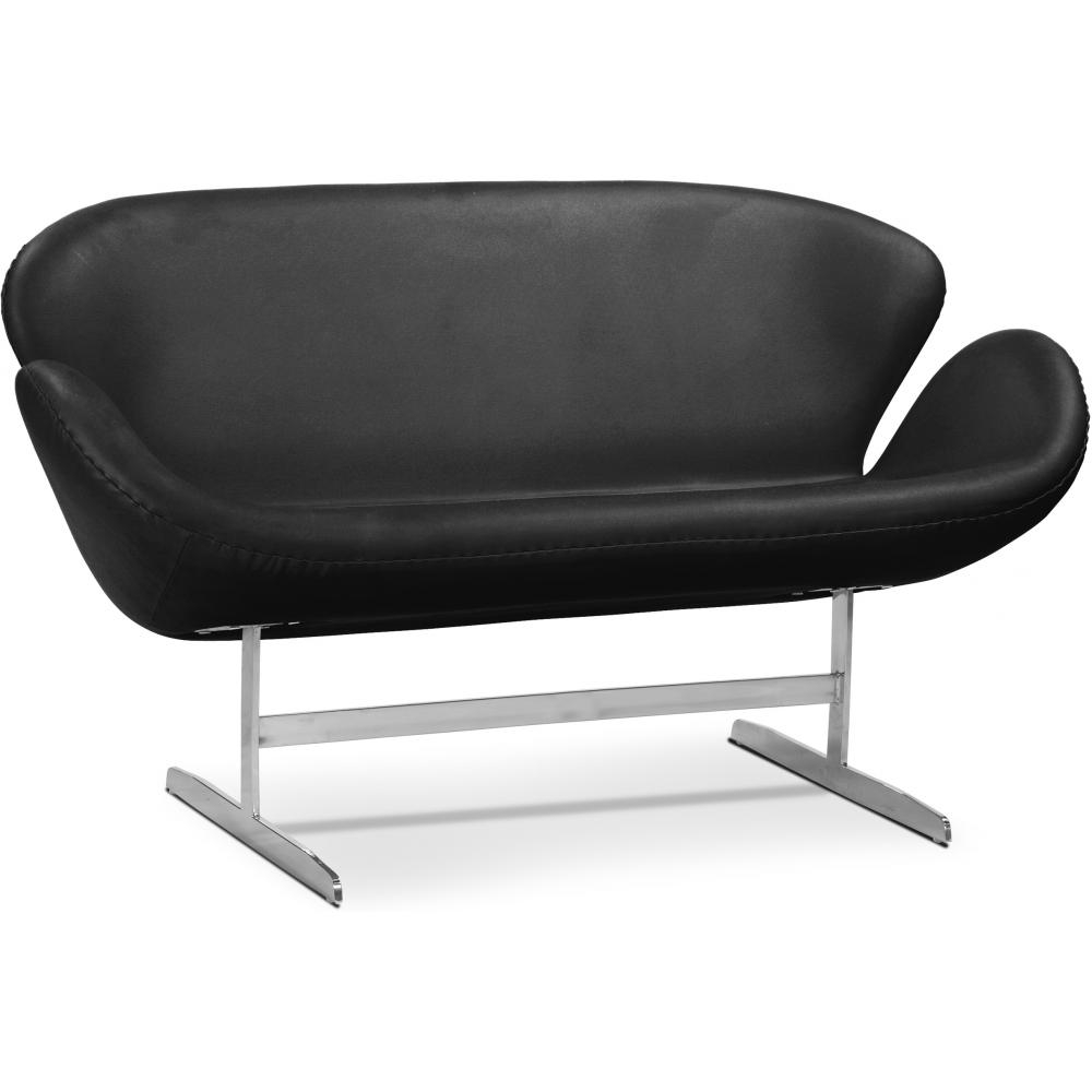  Buy Scandinavian design Swin Sofa (2 seats) - Faux Leather Black 13912 - in the EU