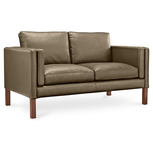  Buy Design Sofa 2332 (2 seats) - Faux Leather Taupe 13921 - in the EU