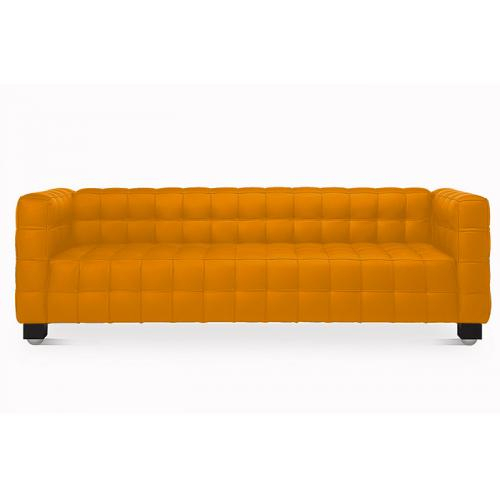  Buy Design Sofa Lukus (3 seater) - Faux Leather Orange 13255 - in the EU