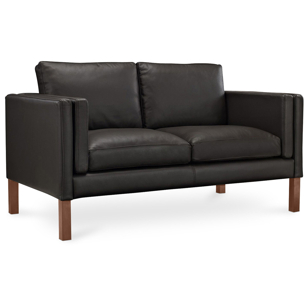  Buy Design Sofa 2332 (2 seats) - Premium Leather Black 13922 - in the EU