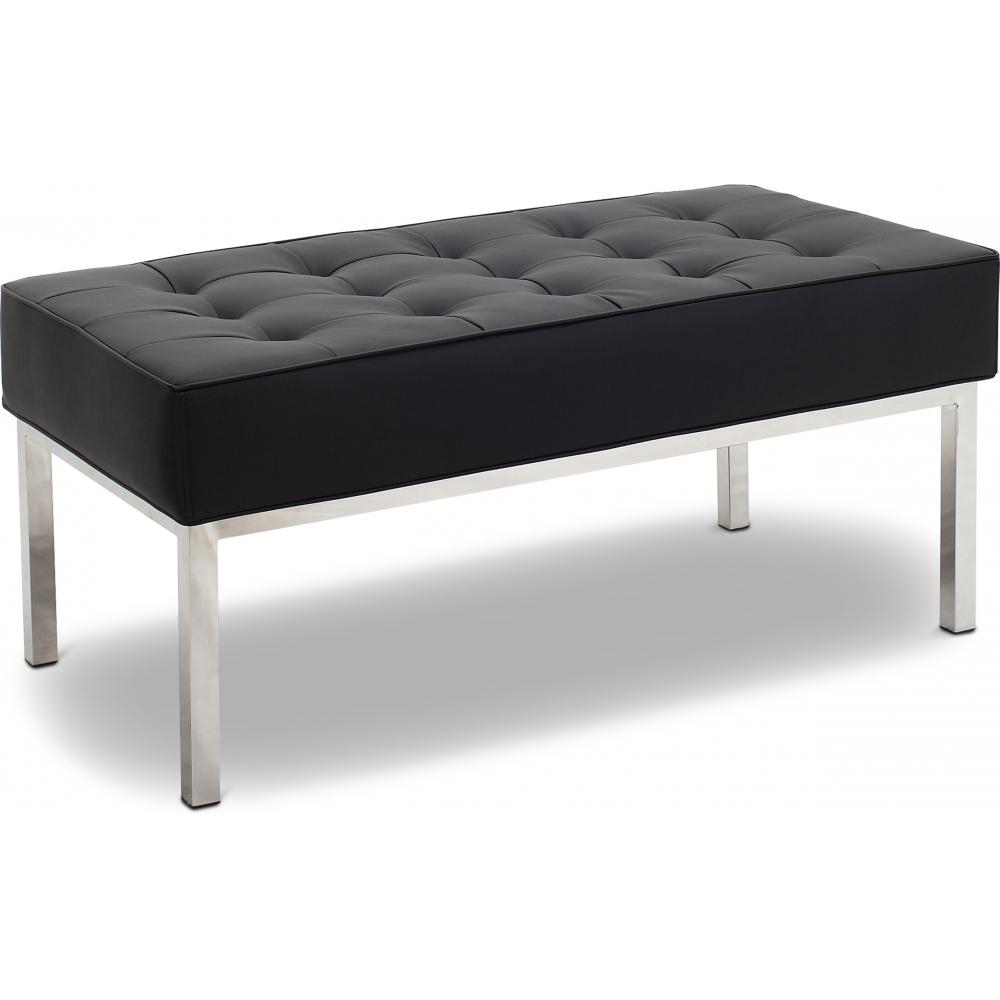  Buy Kanel Bench (2 seats) - Premium Leather Black 13214 - in the EU