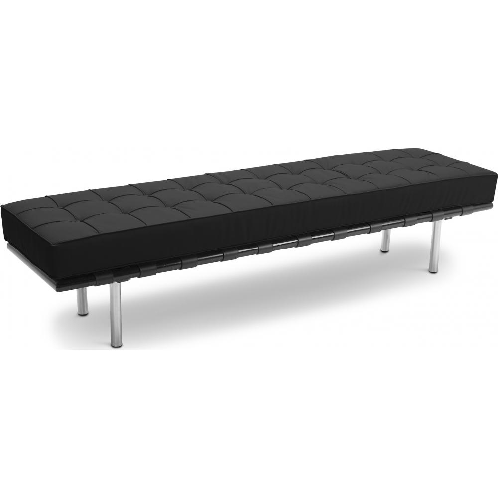  Buy City Bench (3 seats) - Faux Leather Black 13222 - in the EU