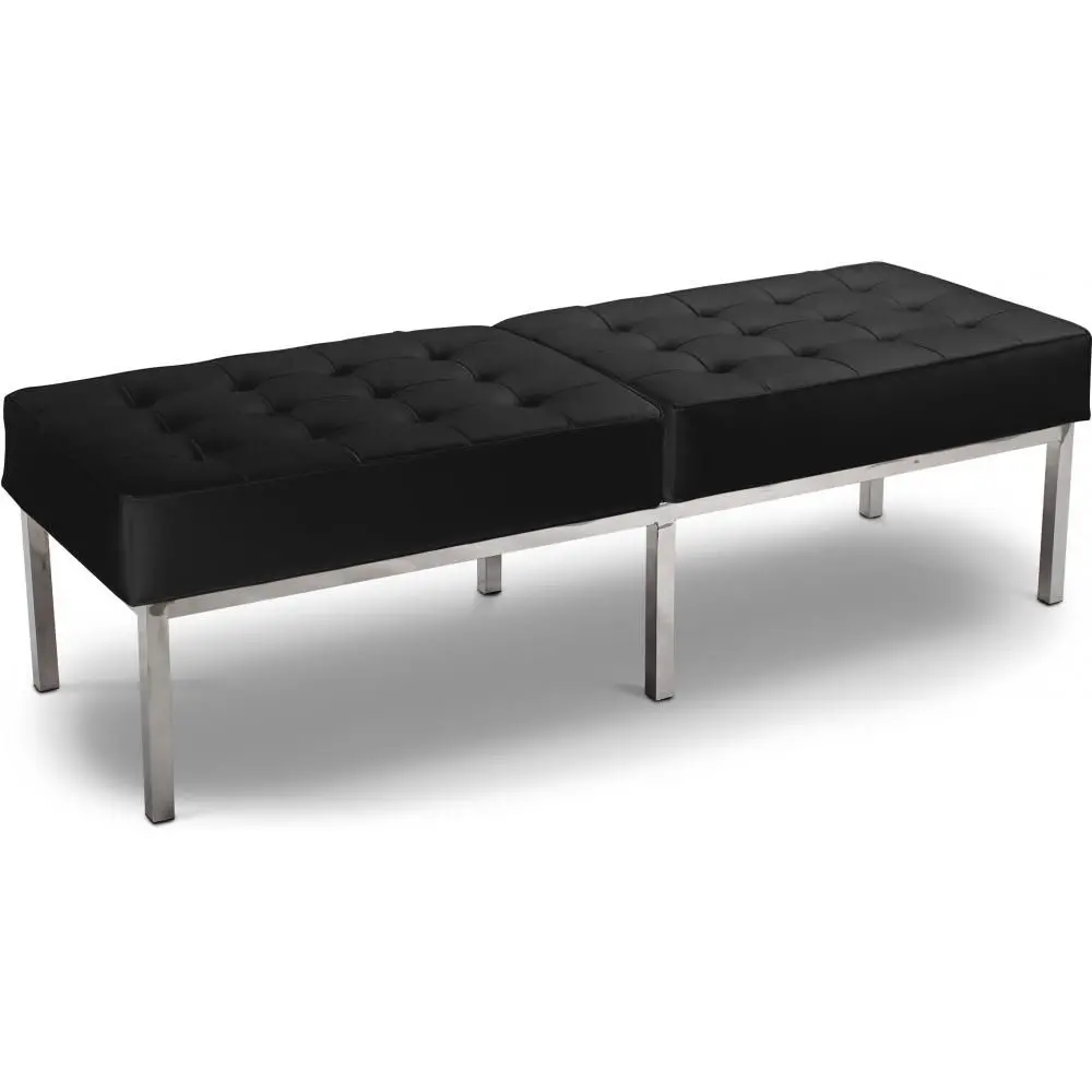  Buy Bench Upholstered in Polyurethane - 3 Seats - Yaner Black 13216 - in the EU