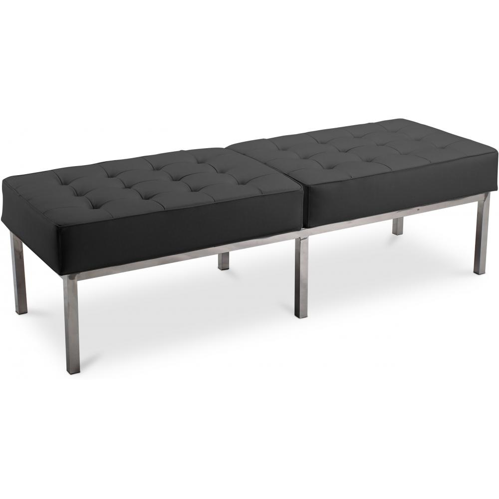  Buy Kanel Bench (3 seats) - Premium Leather Black 13217 - in the EU
