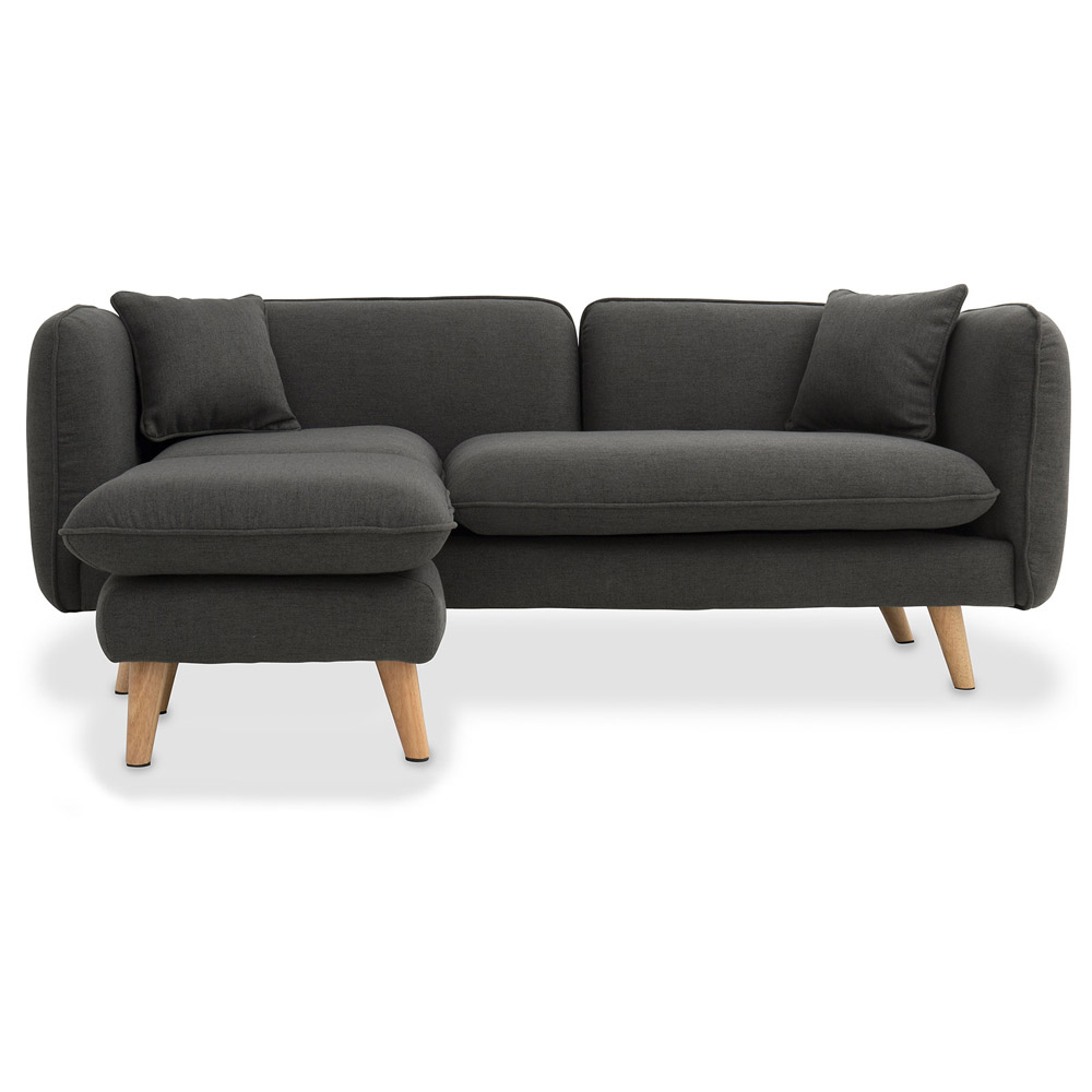  Buy Scandinavian style corner sofa - Eider Dark grey 58759 - in the EU