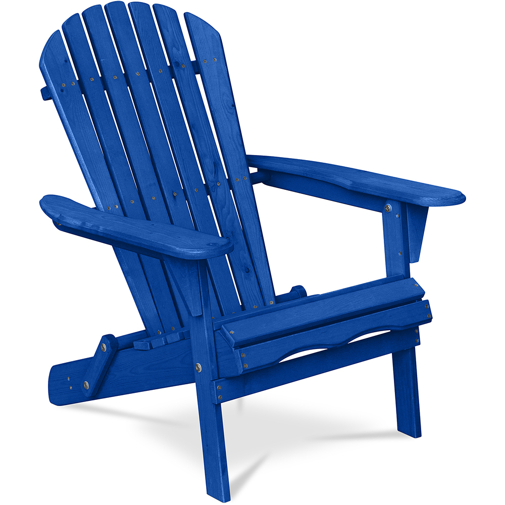  Buy Adirondack Garden Chair - Wood Blue 59415 - in the EU