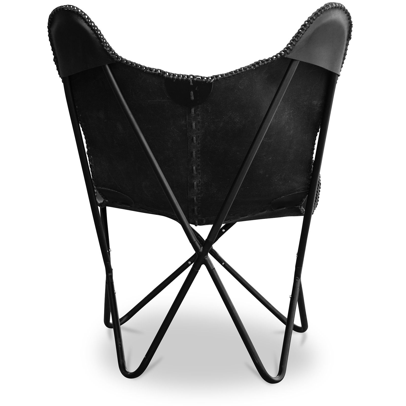 Buy Leather Chair Butterfly Design Winq Black 58894 in the Europe
