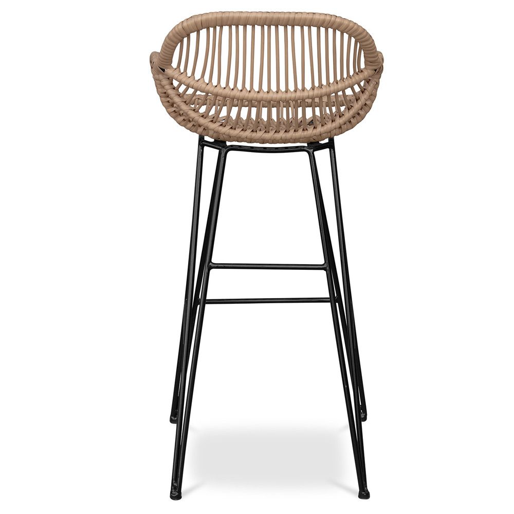 Dark wicker discount bar stools