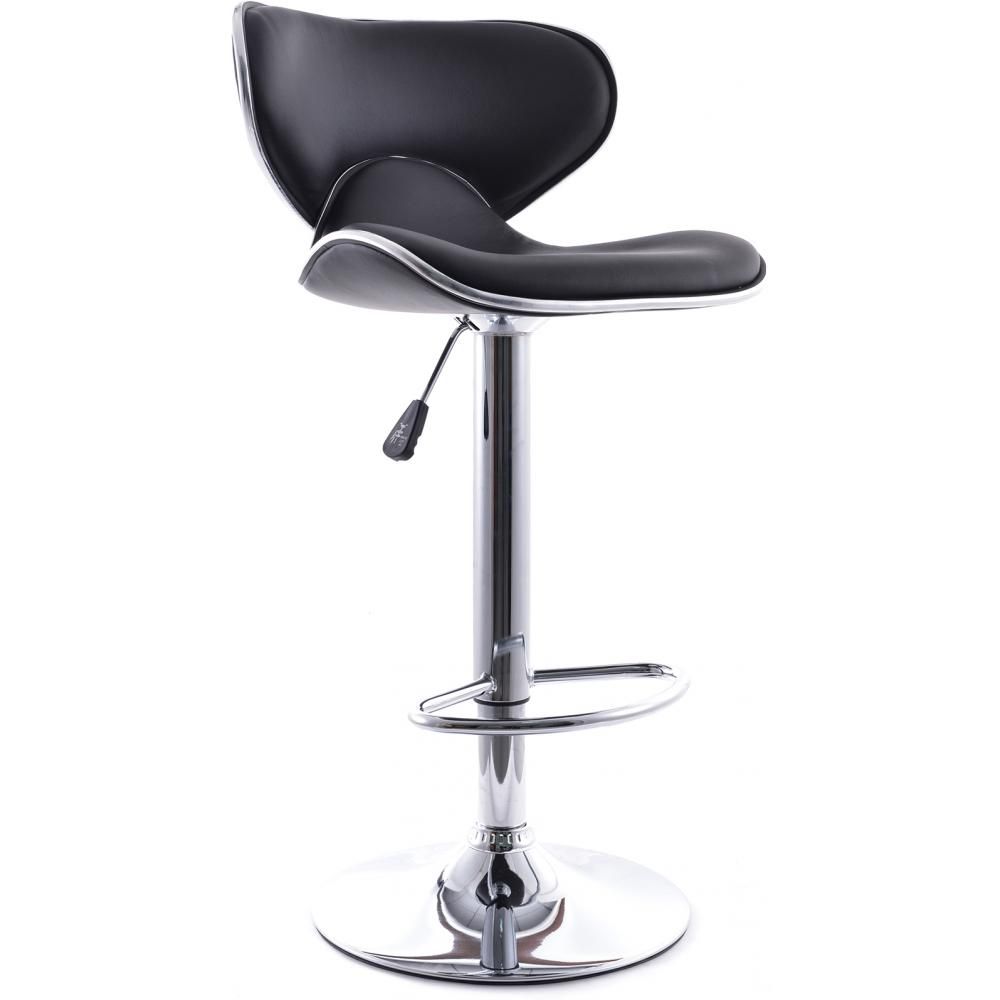 Black and chrome bar 2025 stools with back