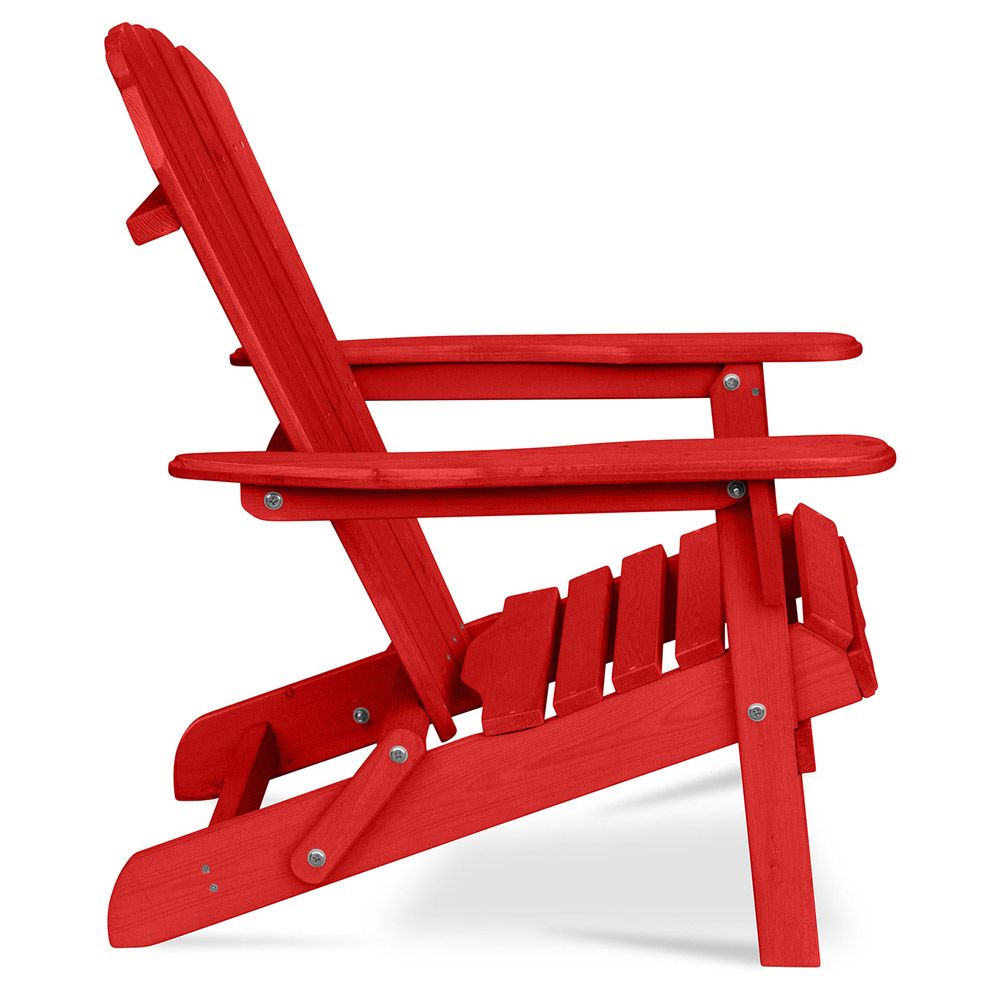 Buy Adirondack Garden Chair Wood Red 59415 in the Europe MyFaktory