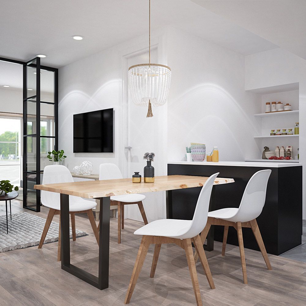 Quality solid wood online dining table