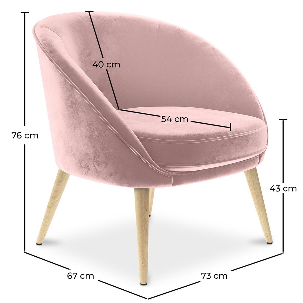 Light best sale pink chair
