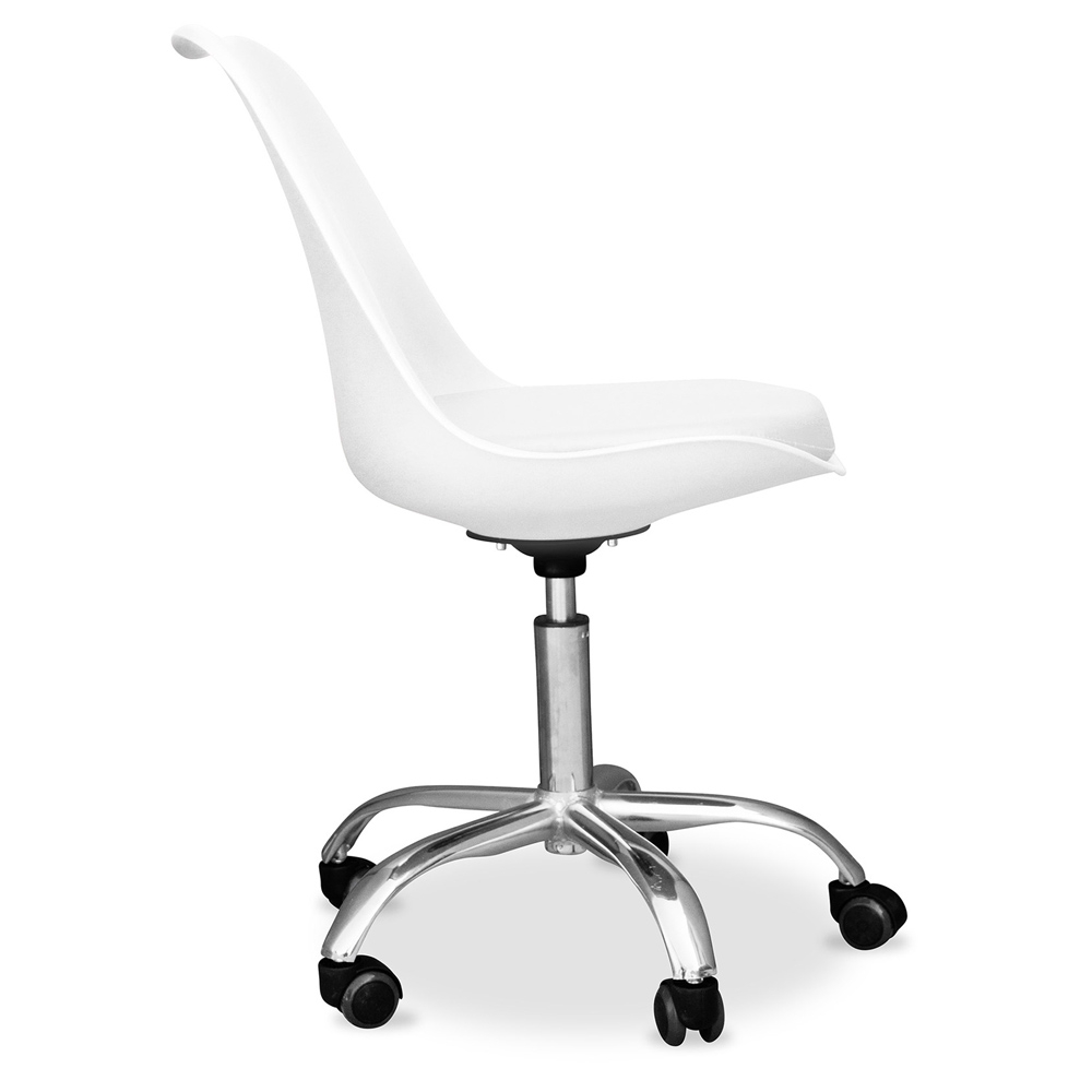 Buy Tulip Swivel Office Chair With Wheels White 58487 In The Europe Myfaktory