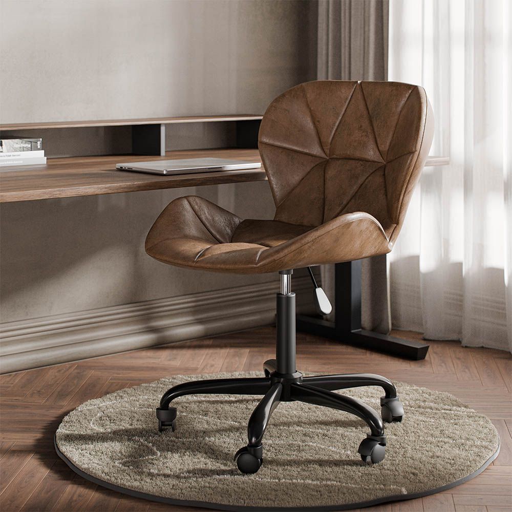 Buy Vintage Office Chair Vegan Leather Haer Vintage brown