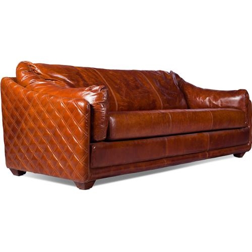 Premium Leather Vintage Brown 36723 In, Retro Brown Leather Sofa