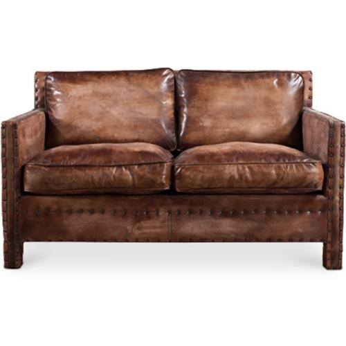 2 Seats Vintage Leather Sofa, Vintage Leather Sofa Australia