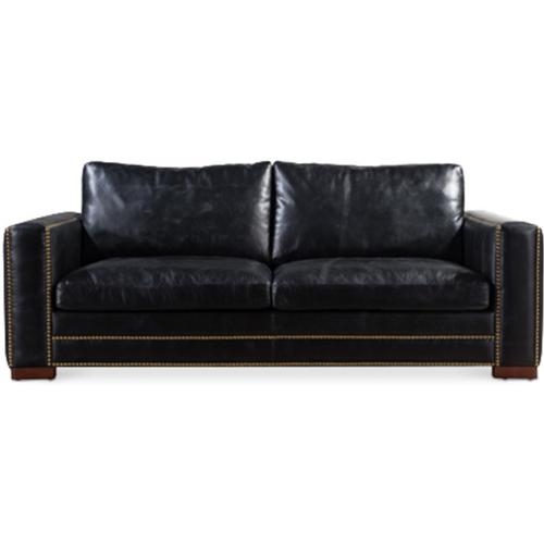 3 4 Seater Vintage Style Black, Vintage Black Leather Sofa
