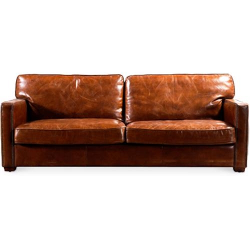 3 Seater Leather Sofa Light Brown 58616, Vintage Brown Leather Sofas