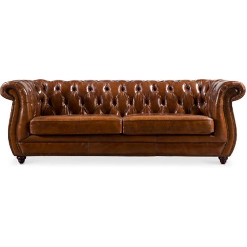 Chesterfield Vintage Style Leather, Vintage Style Leather Sofa