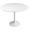 Buy Round Fiberglass Tulipa Table - 110cm White 29845 home delivery