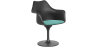 Buy Dining Chair with Armrests - Black Swivel Chair - Tulipa Turquoise 59260 - in the EU