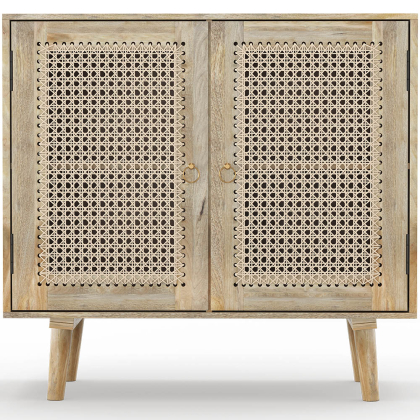 Buy Wooden Sideboard - Boho Bali Design - Orta Natural wood 60374 at MyFaktory