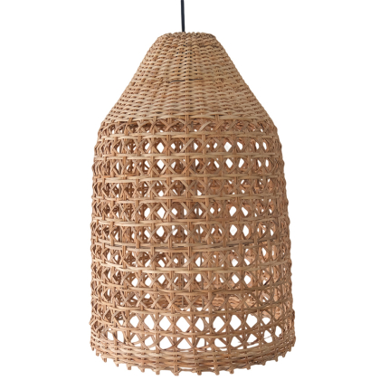 Buy Rattan Pendant Lamp, Boho Bali Style - Grau Natural 60491 in the Europe