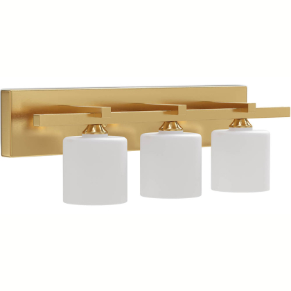 Buy Aged Gold Wall Lamp - 3-Light Sconce - Senda Aged Gold 60682 - prices